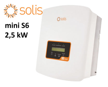 PV-Set: 6x Trina 445W = 2,67 kW mit  Solis mini S6 Wechselrichter S6-GR1P2.5K-M