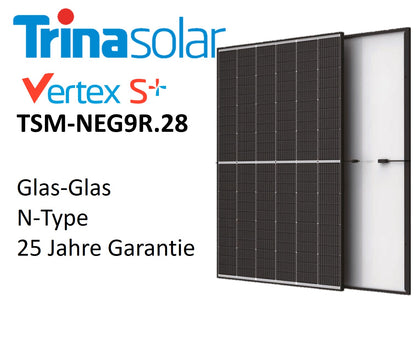 Trina Solar Vertex S+ 445 Wp Solarmodul, schwarzer Rahmen